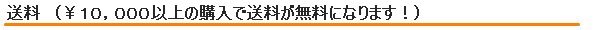 送料 (1万円以上の購入で送料無料!)