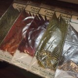 マテリアル、ターキークイル　コックサドルダイドグリズリーが入荷致しました。