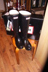 カラーハンターブーツ（ブラック）