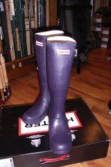 カラーハンターブーツ　オーベルジンカラー入荷しました。