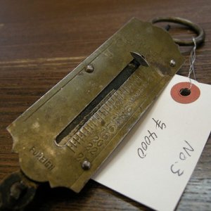 画像1: Old Brass Pocket Balance Scale その３