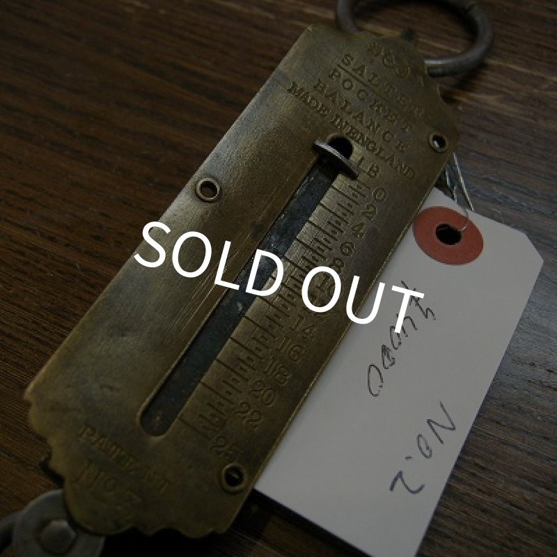 画像1: Old Brass Pocket Balance Scale その２ (1)