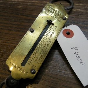 画像1: Old Brass Pocket Balance Scale その１