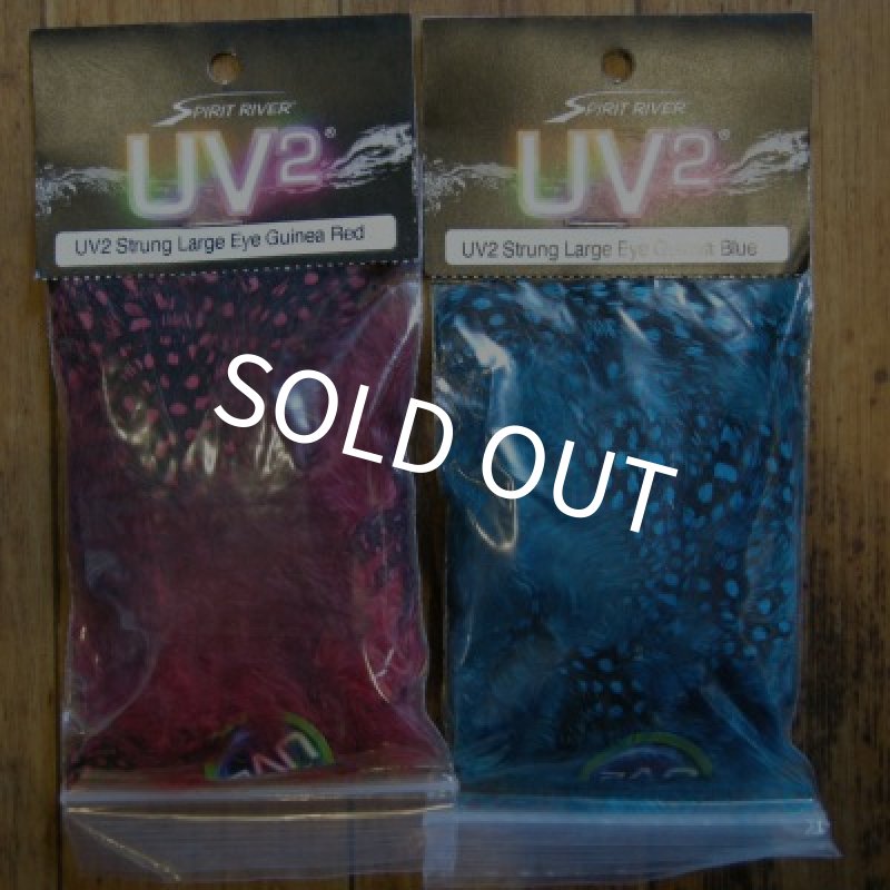 画像1: 【SPIRIT RIVER】 ギニアハックル UV2 Strung Large Eye Guinea  (1)