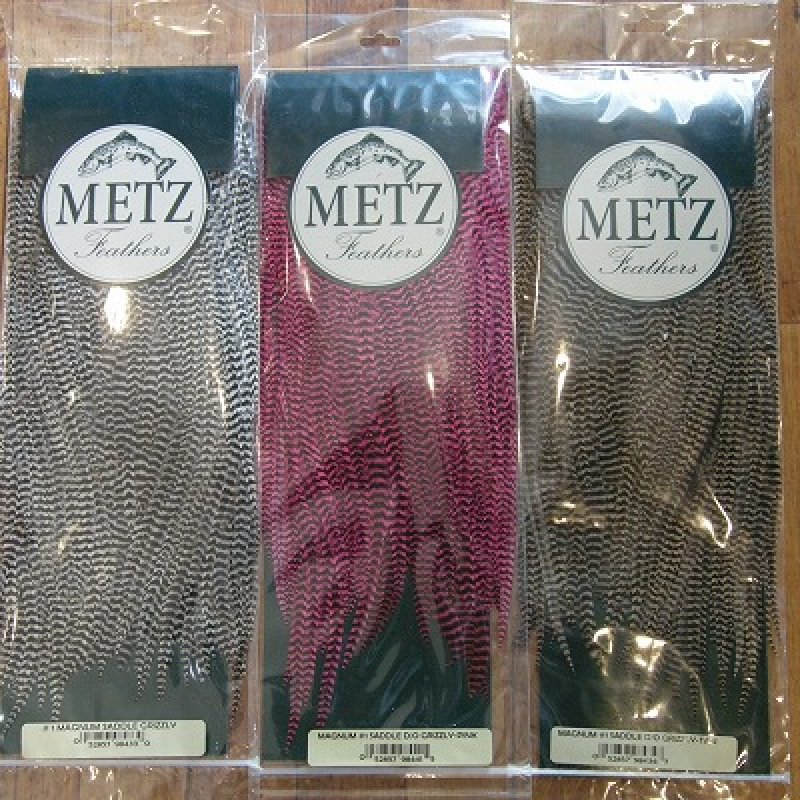 画像1: 【METZ】 Magnum Saddle Grizzly Dyed #1グレード