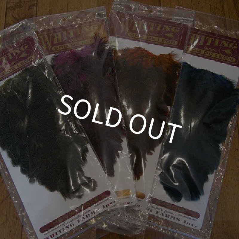 画像1: 【WHITING】 Coq de Leon Dyed Hen Saddle (1)