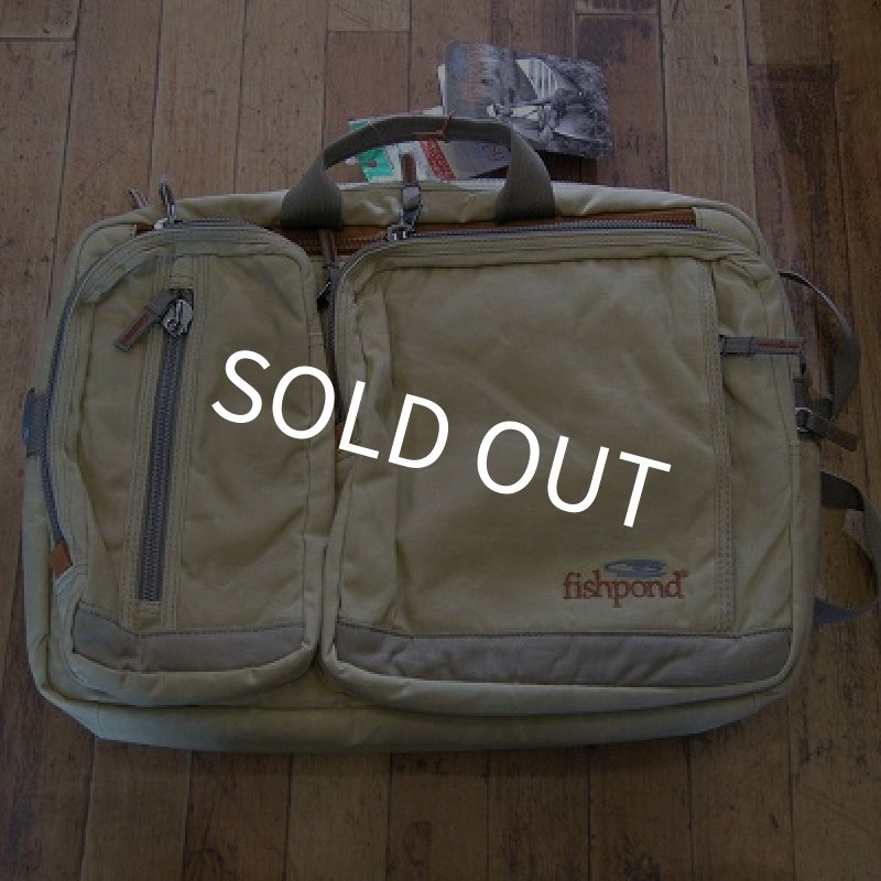 画像1: 【Fishpond】 ボルダーブリーフケース・ワックスドキャンパス(SALE) (1)