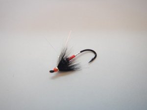 画像1: 【Aqua Flies】 Fire Butt Skunk Black/Red