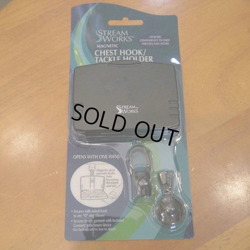 画像1: 【StreamWorks】 Magnetic Chest Hook/Tackle Holder (1)