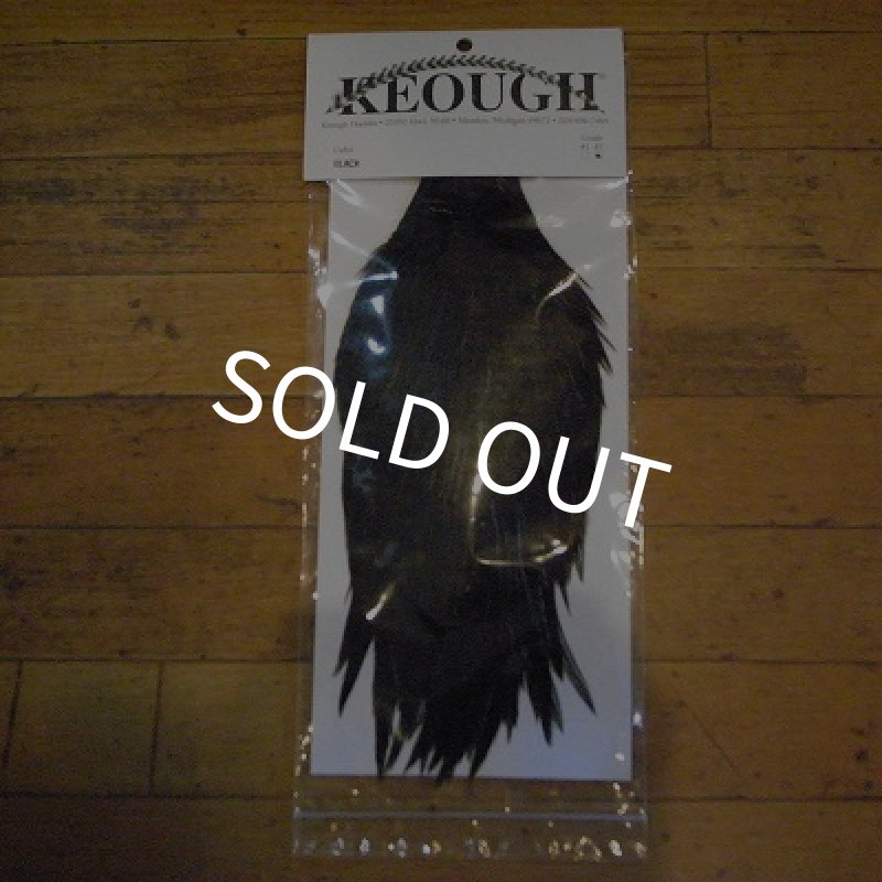 画像1: 【KEOUGH】　BLACK　コックネックハックル　＃2 (1)