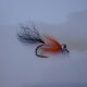 【Aqua Flies】 Silver Comet (Silver/Black/Orange)