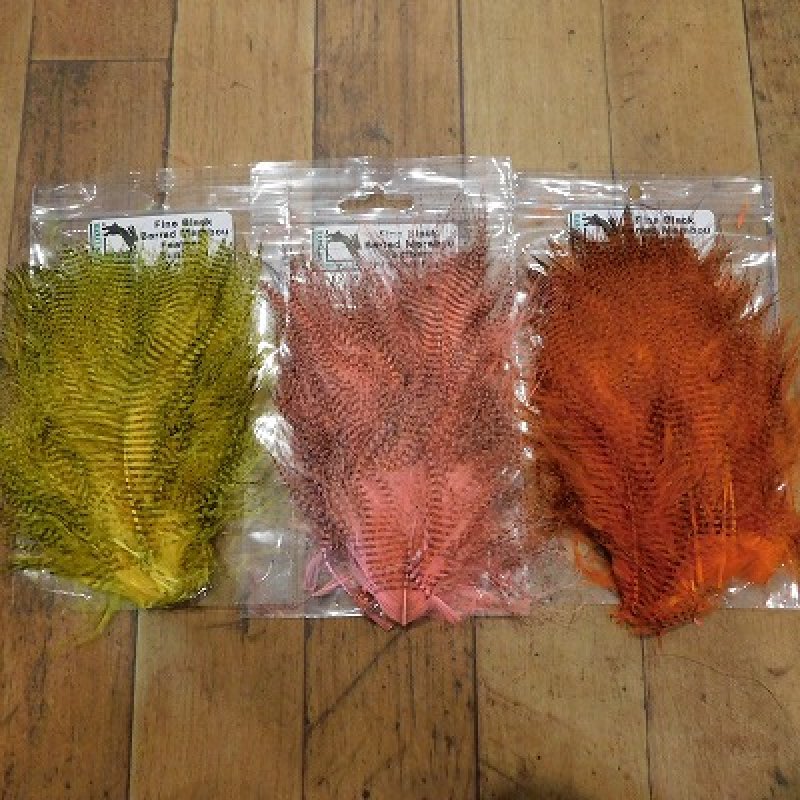 画像1: 【HARELINE】Fine Black Barred Marabou