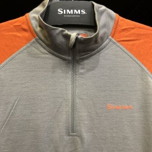 画像2: 【SIMMS】ULTRA-WOOL CORE QUARTER-ZIP - SIMMS ORANGE(SALE)