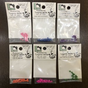 画像1: 【HARELINE】 Plummeting Tungsten Beads (1/8")