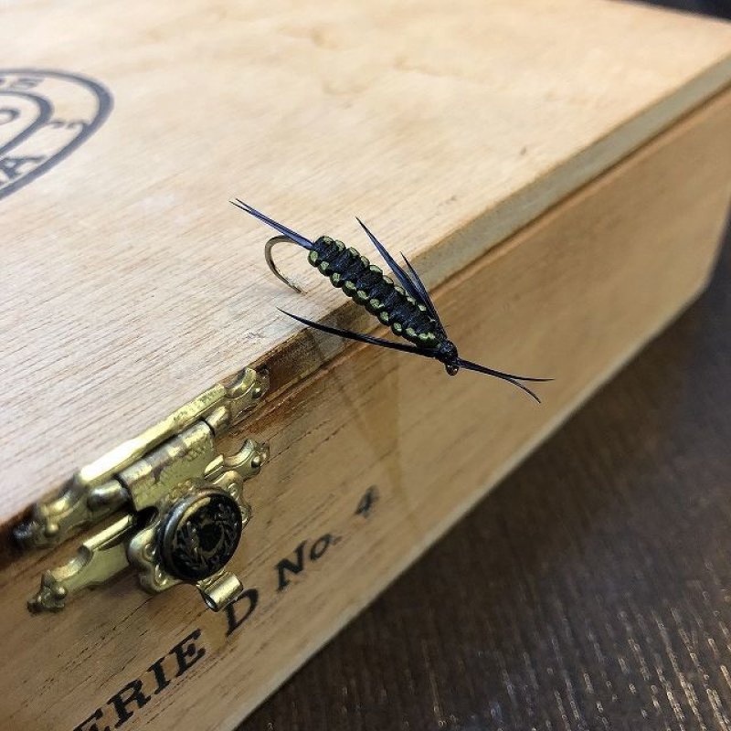 画像1: 【完成品フライ】 ダークモスバグ #8 (1)