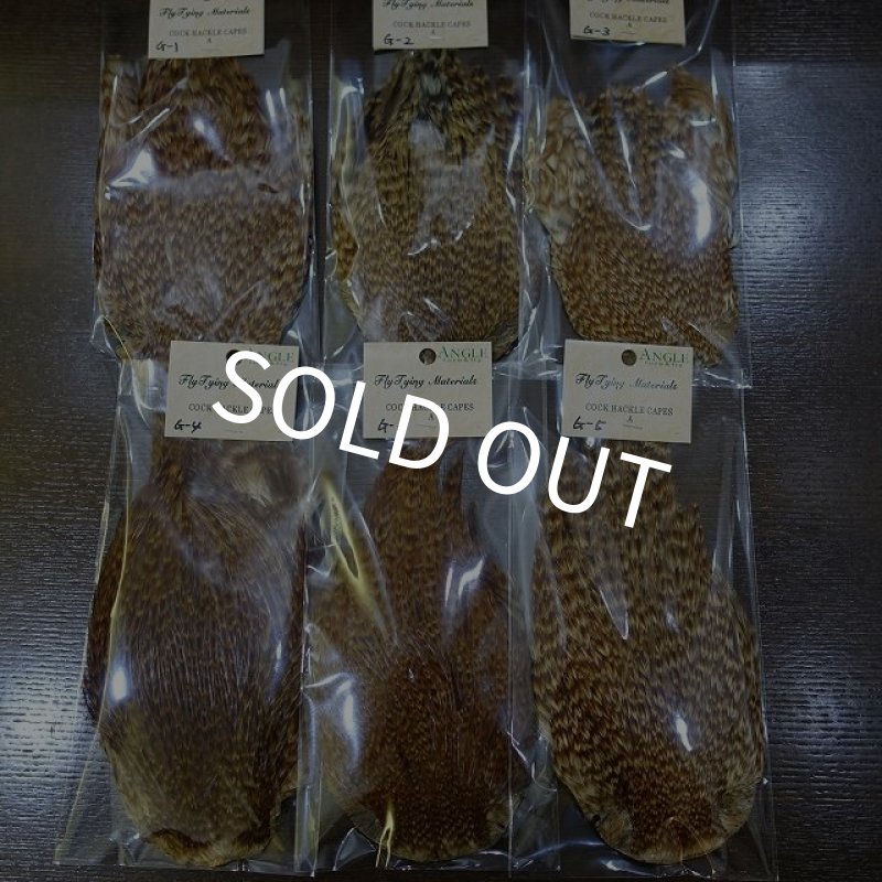 画像1: 【ANGLE】インドコックハックルケープ　（ジンジャー） (1)