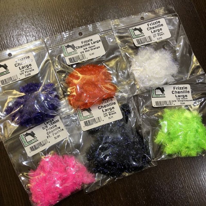 画像1: 【Hareline】 Frizzle Chenille 5/8" 15mm (1)