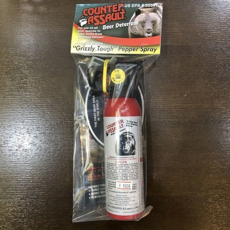 画像1: カウンターアソールト・レギュラー 熊撃退スプレー CA230(有効期限2030年12月) (1)
