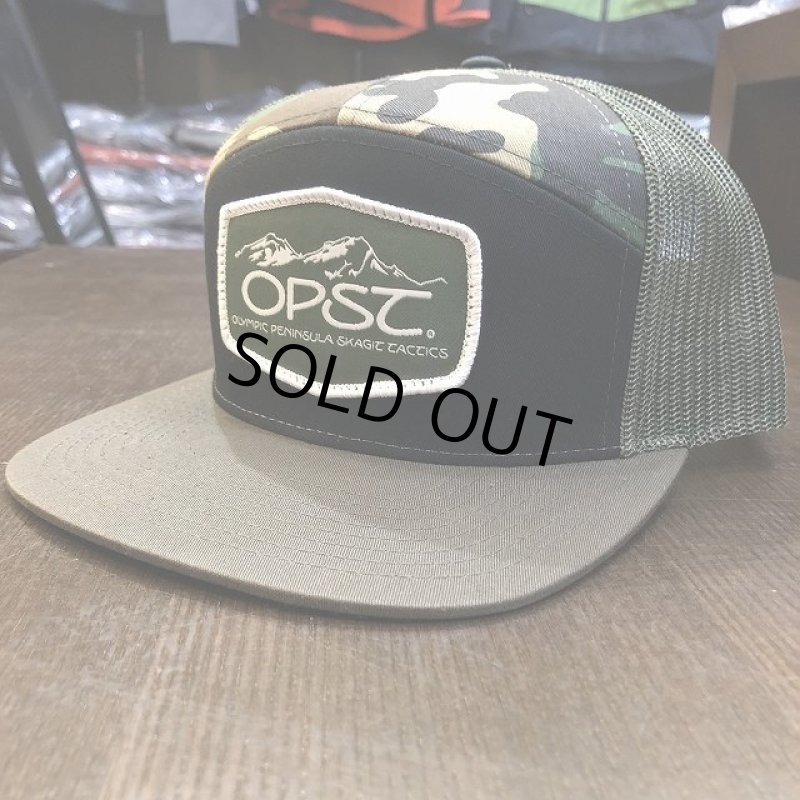 画像1:  【OPST】 NEW 7 Panel Camo Trucker Hat -Snapback  (1)