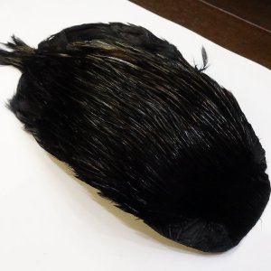 画像6: 【ANGLE】インドコックハックルケープ(ブラック)