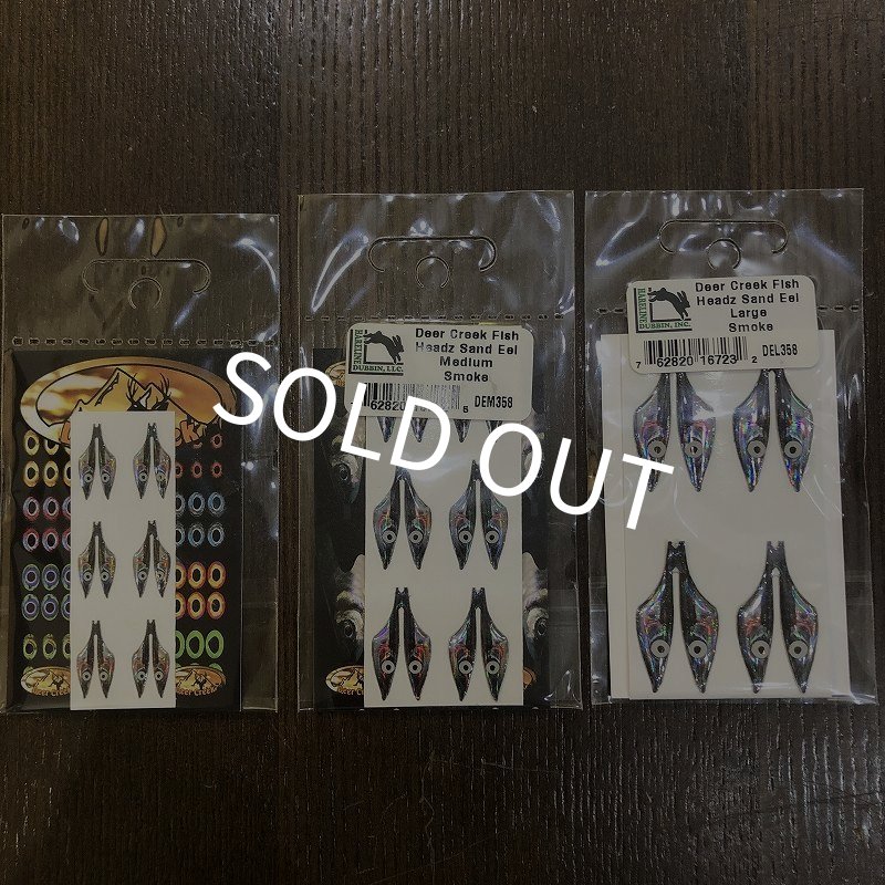 画像1: 【DeerCreek】Fish Headz Sand Eel - Smoke (1)