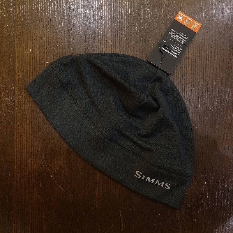 画像1: 【SIMMS】LIGHTWEIGHT WOOL LINER BEANIE - CARBON(SALE) (1)