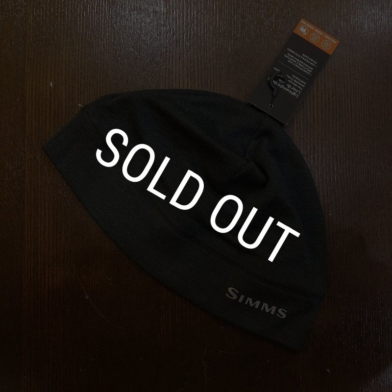 画像1: 【SIMMS】LIGHTWEIGHT WOOL LINER BEANIE - CARBON(SALE) (1)