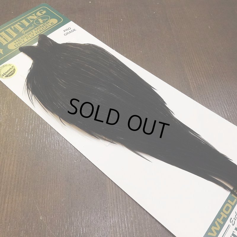 画像2: 【WHITING】Hebert PRO Grade Cape Dyed Black No.2 (2)