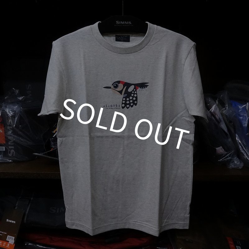 画像1: 【村上康成BREEZING】Ｔシャツ「アカゲラ」オートミール (1)