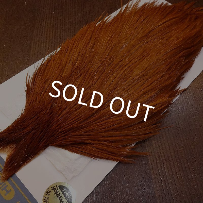 画像2: 【WHITING】High & Dry ROOSTER Cape - DYED BROWN No.2 (2)