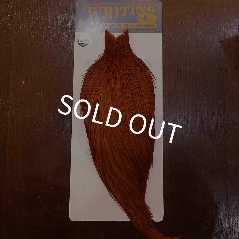 画像1: 【WHITING】High & Dry ROOSTER Cape - DYED BROWN No.1 (1)