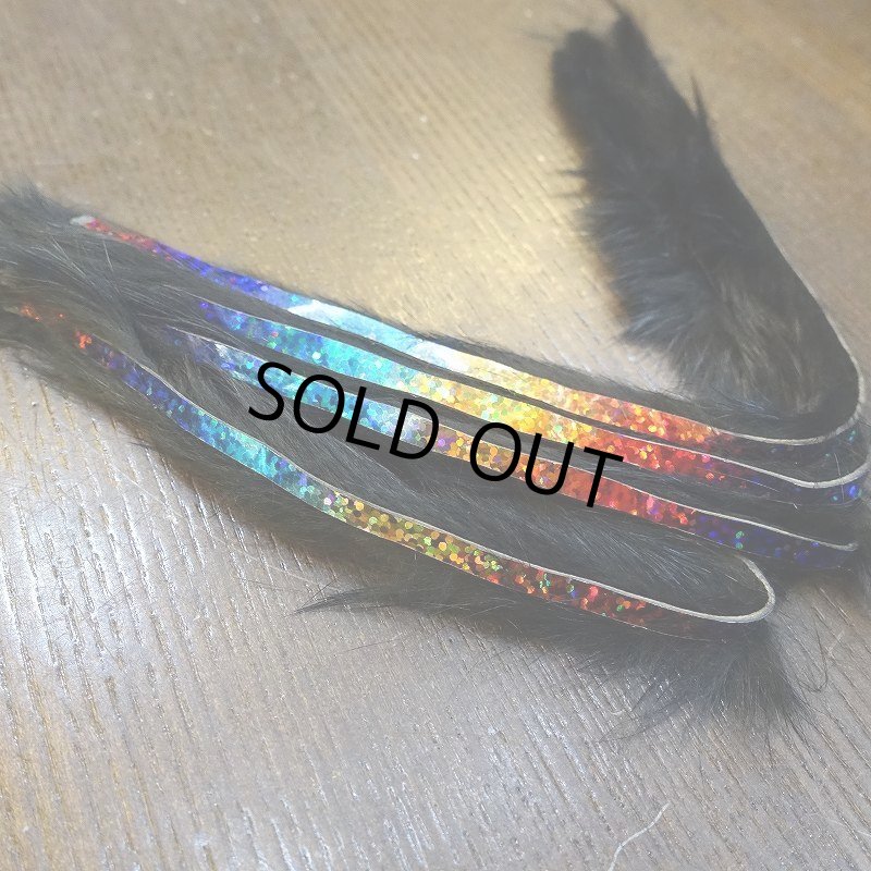 画像2: 【HARELINE】Bling Rabbit Strips - Black (2)