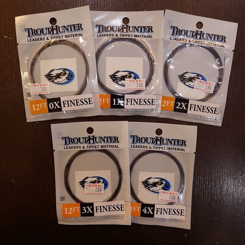 画像1: 【TROUT HUNTER】フィネス・テーパーリーダー 12ft (1)