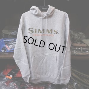 画像1: 【SIMMS】LOGO HOODY - Grey Heather