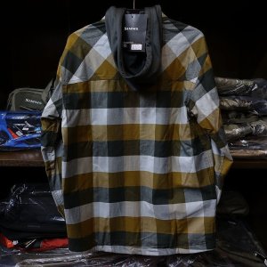 画像2: 【SIMMS】COLDWEATHER HOODY - DARK BRONZE BUFFALO PLAID(SALE)