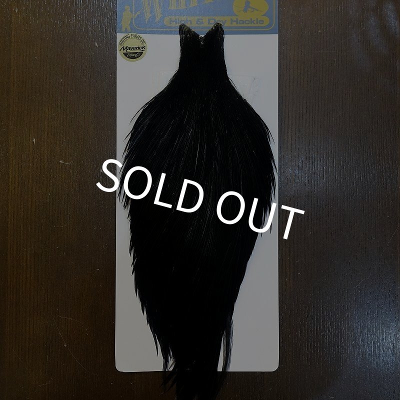 画像1: 【WHITING】High & Dry ROOSTER Cape - DYED BLACK No.7 (1)