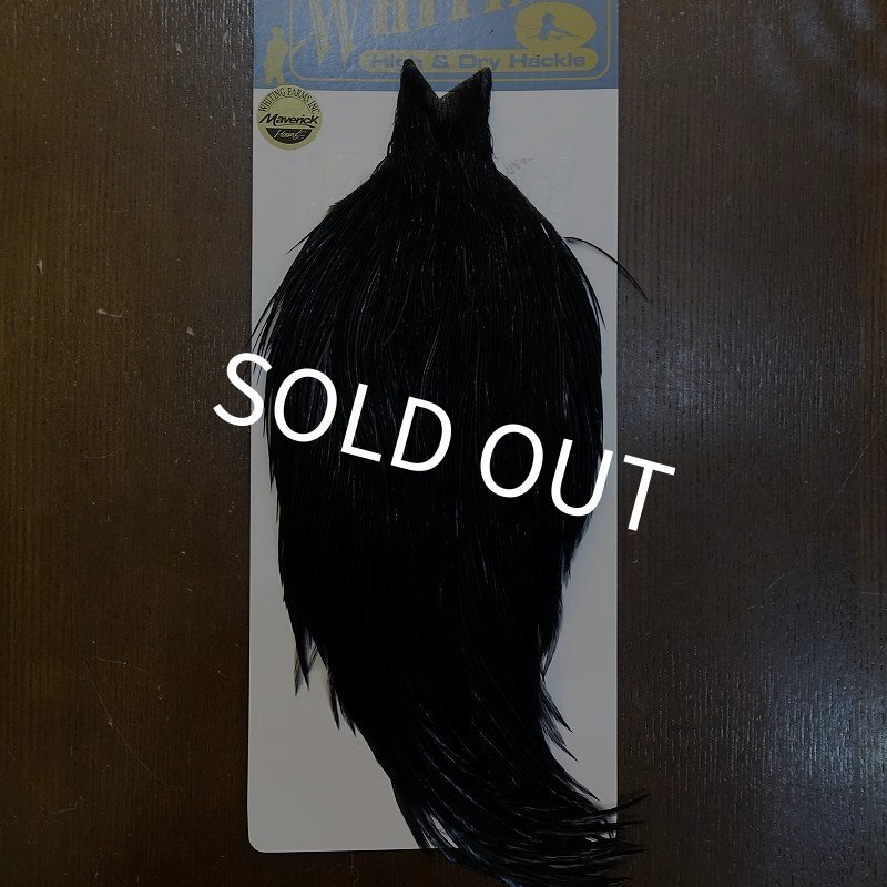 画像1: 【WHITING】High & Dry ROOSTER Cape - DYED BLACK No.6 (1)