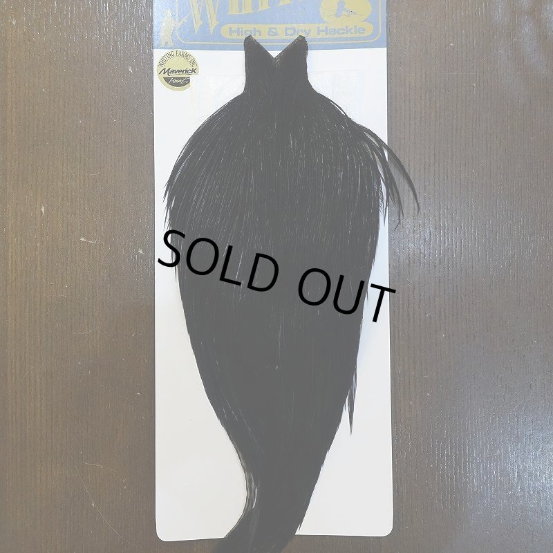 画像1: 【WHITING】High & Dry ROOSTER Cape - DYED BLACK No.5 (1)