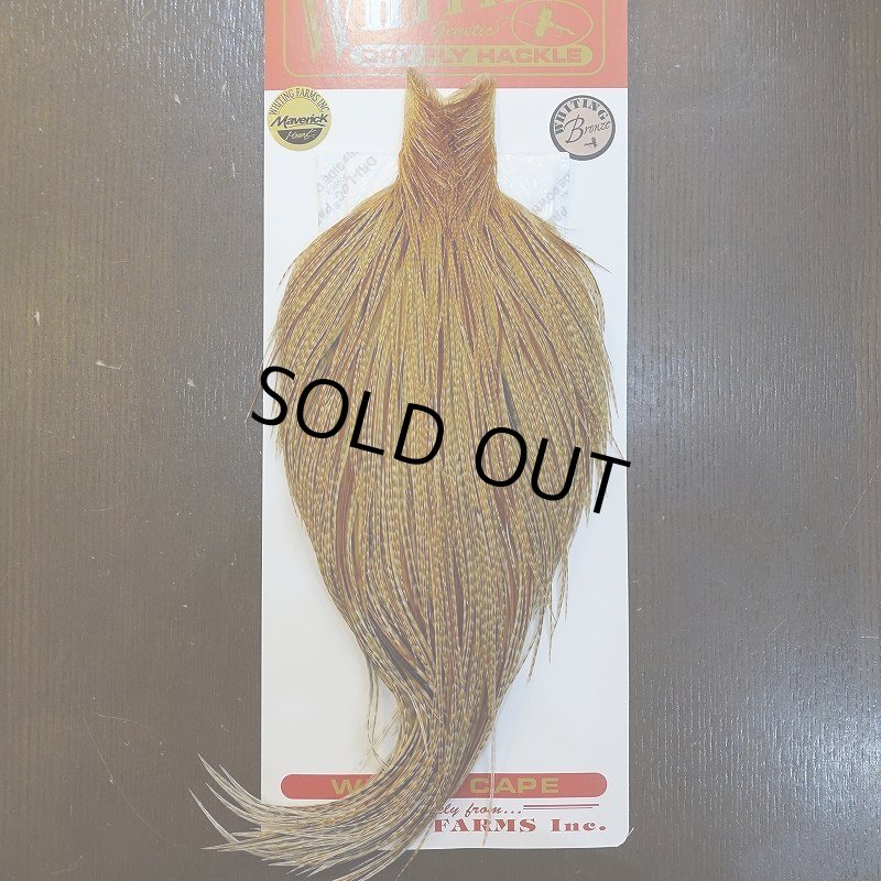 画像1: 【Whiting】ROOSTER CAPE Bronze Grade - BARRED DK GINGER No.1 (1)