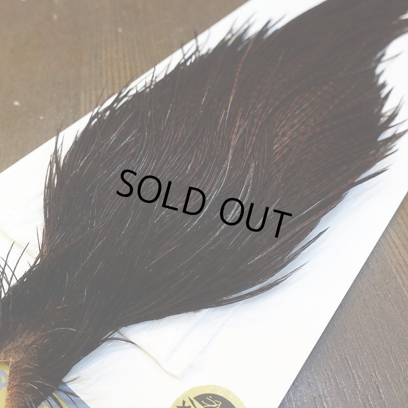 画像2: 【WHITING】High & Dry ROOSTER Cape - Dyed Grizzly Coachman Brown No.2 (2)