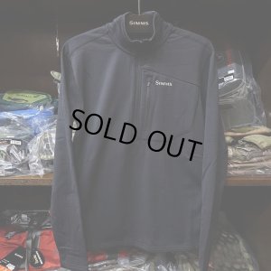 画像1: 【SIMMS】Thermal 1/4 Midlayer ZIP TOP - BLACK(SALE)