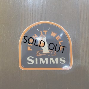 画像1: 【SIMMS】FIW BEER STICKER SKY HEATHER/NAVY HEATHER