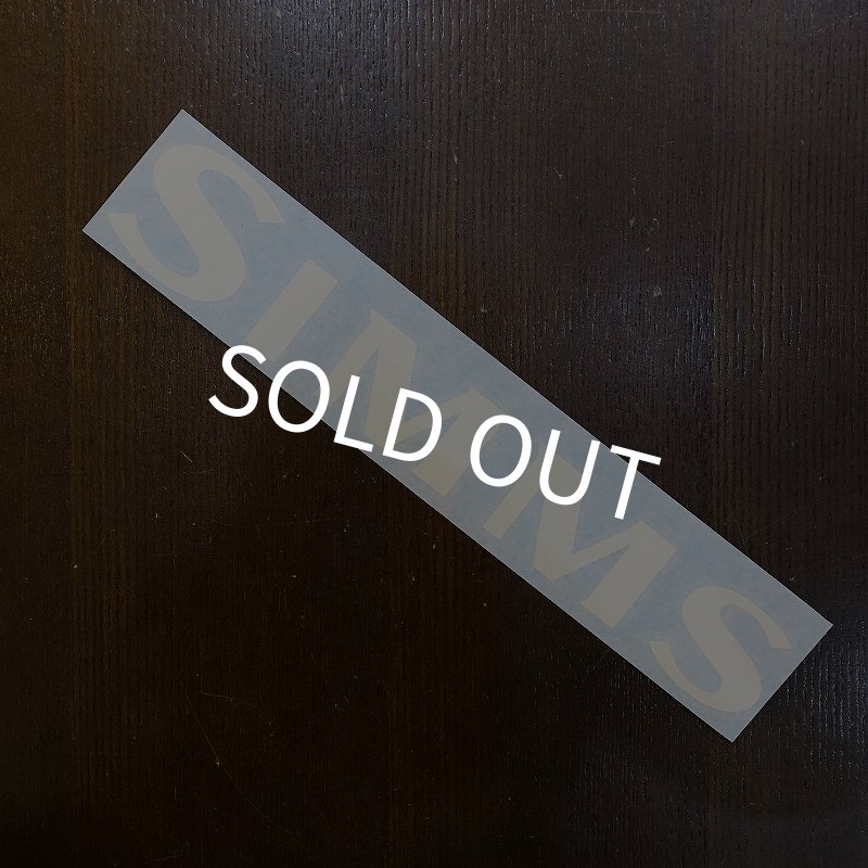 画像1: 【SIMMS】LOGO STICKER WHITE (1)