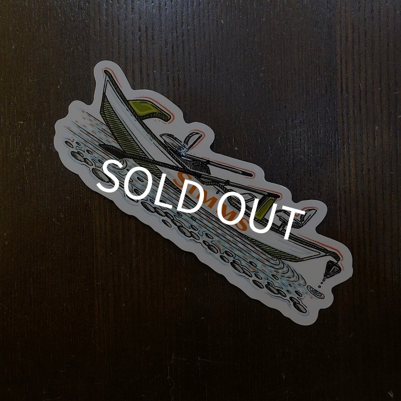 画像1: 【SIMMS】CATCH YOUR DRIFT STICKER SIMMS DRIFT WHITE (1)