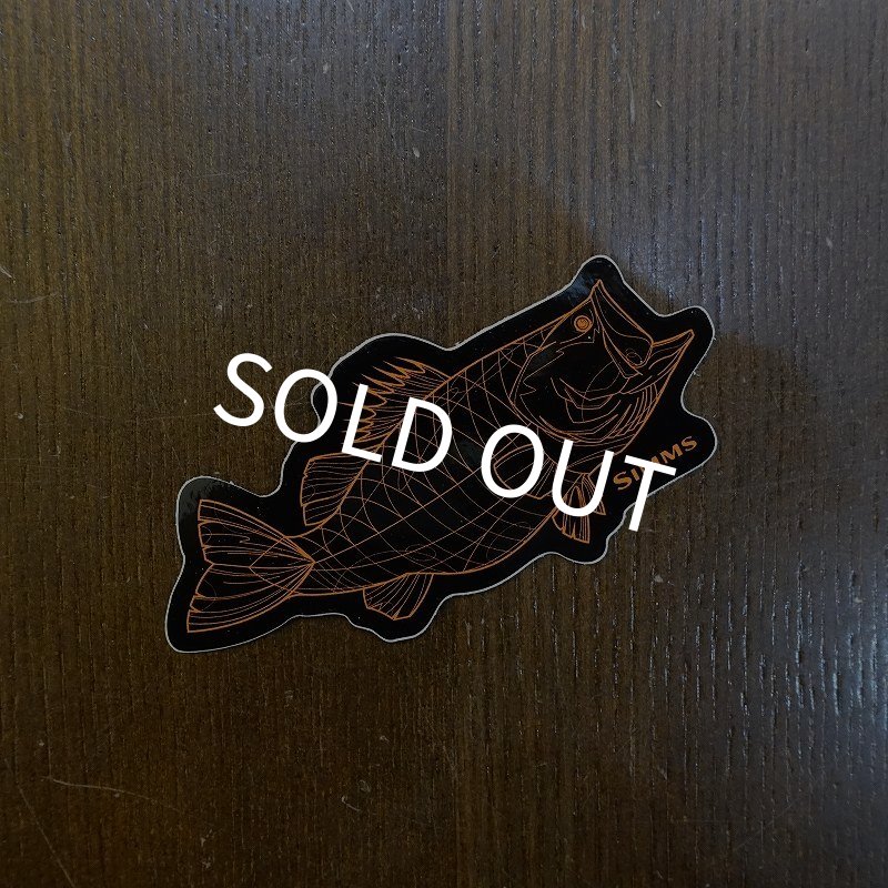 画像1: 【SIMMS】BASS LINE STICKER BLACK (1)