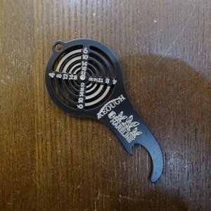 画像1: 【HARELINE】Bottle Opener Hackle Gauge Key