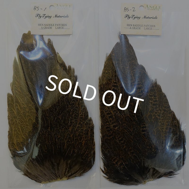 画像4: 【ANGLE】ラージ ソフトハックル ヘンサドル - BrownSpeckled (4)