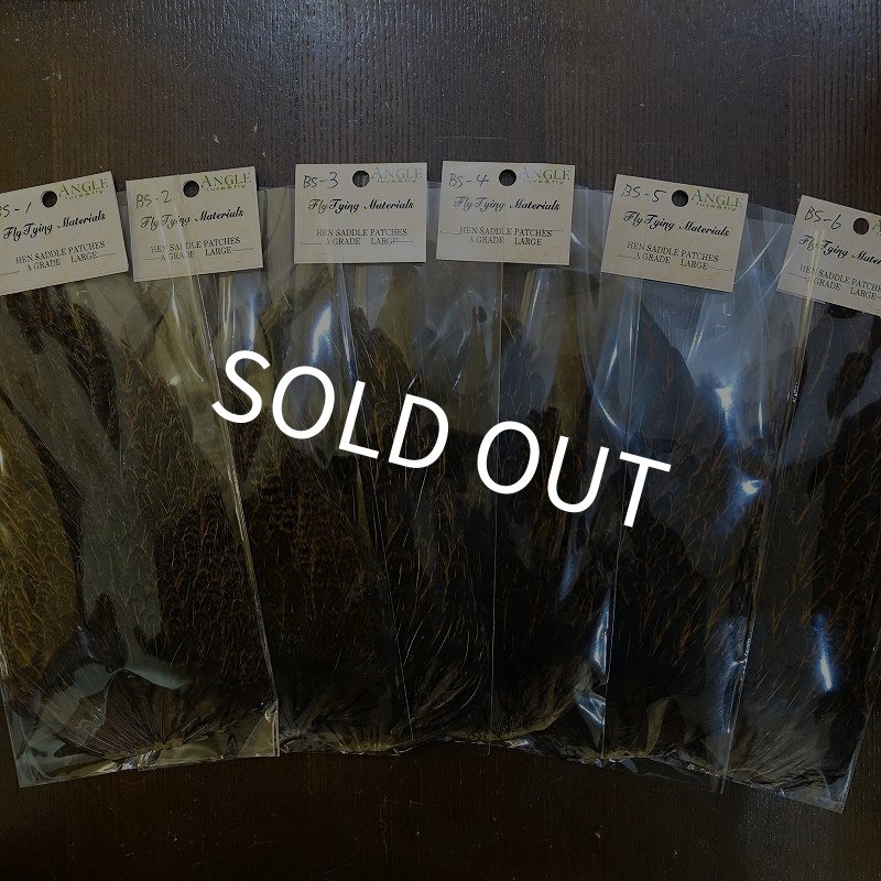 画像1: 【ANGLE】ラージ ソフトハックル ヘンサドル - BrownSpeckled (1)