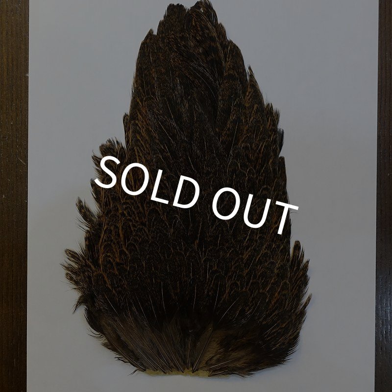 画像2: 【ANGLE】ラージ ソフトハックル ヘンサドル - BrownSpeckled (2)