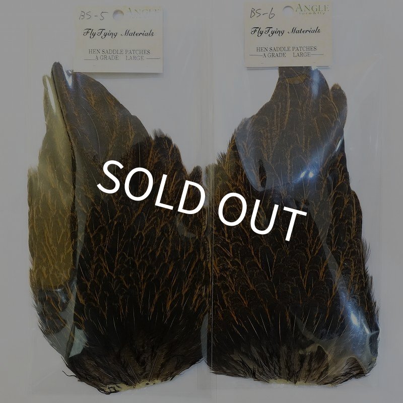 画像6: 【ANGLE】ラージ ソフトハックル ヘンサドル - BrownSpeckled (6)